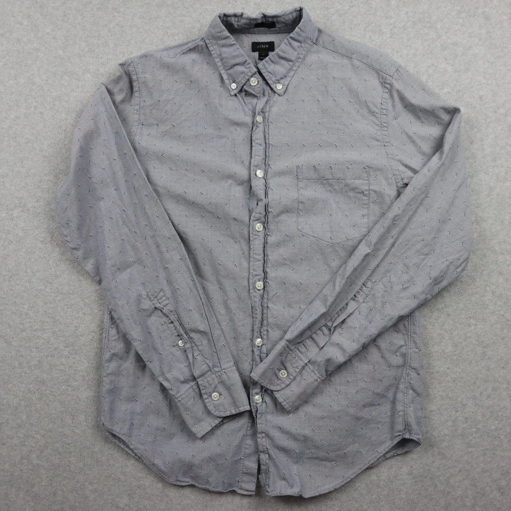 J Crew Shirt Mens Medium Slim Business Casual Pocket Button Up Blue Long Sleeve